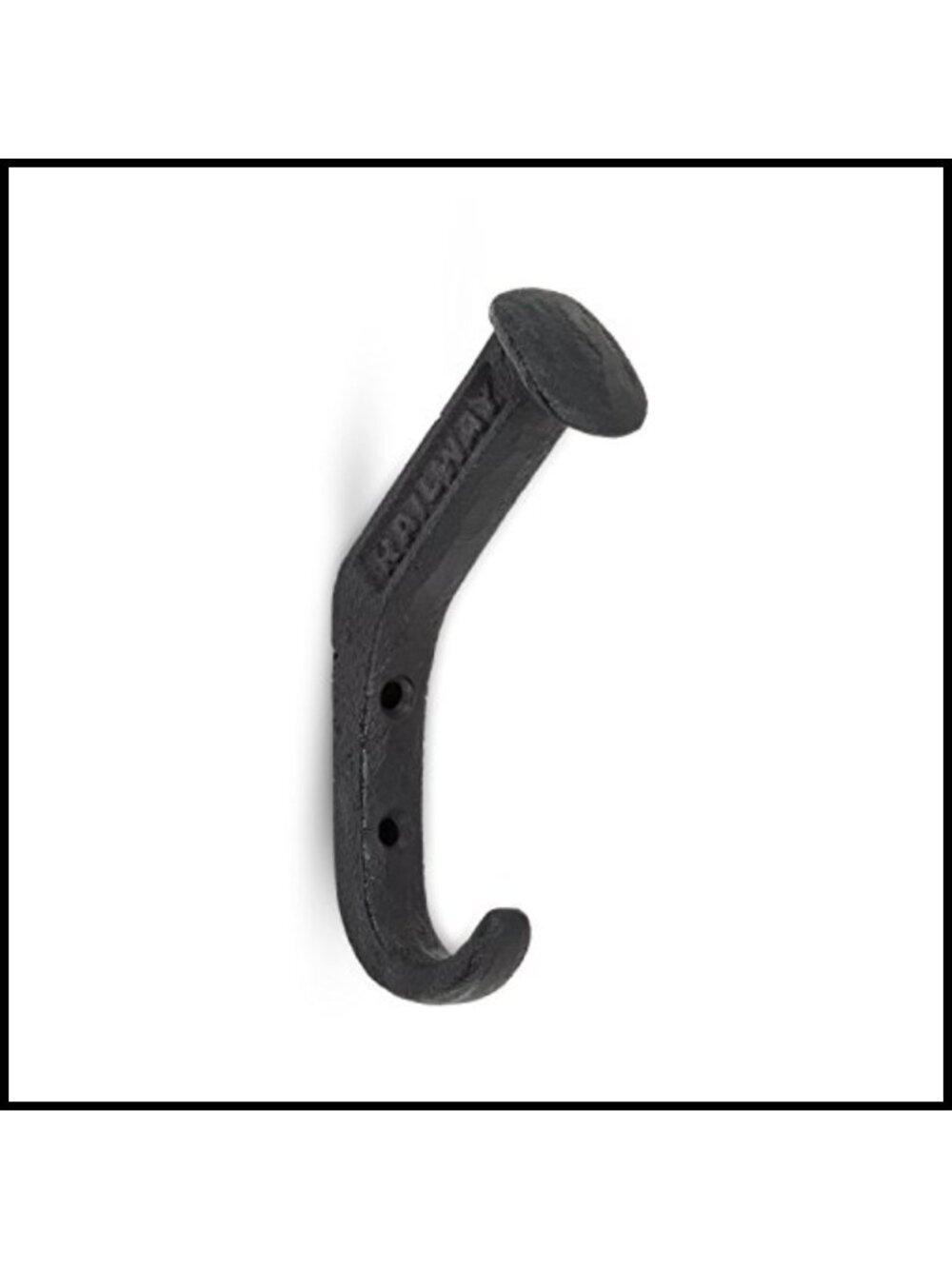 Cast Iron Railway Spike Wall Hook Industrial Coat Hook Heavy Duty